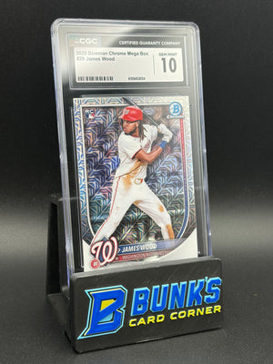 2025 James Wood Bowman Chrome Mega Box CGC 10 RC