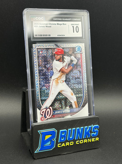 2025 James Wood Bowman Chrome Mega Box CGC 10 RC