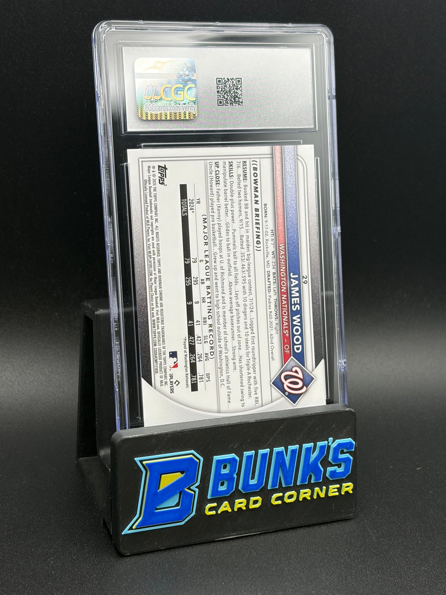 2025 James Wood Bowman Chrome Mega Box CGC 10 RC