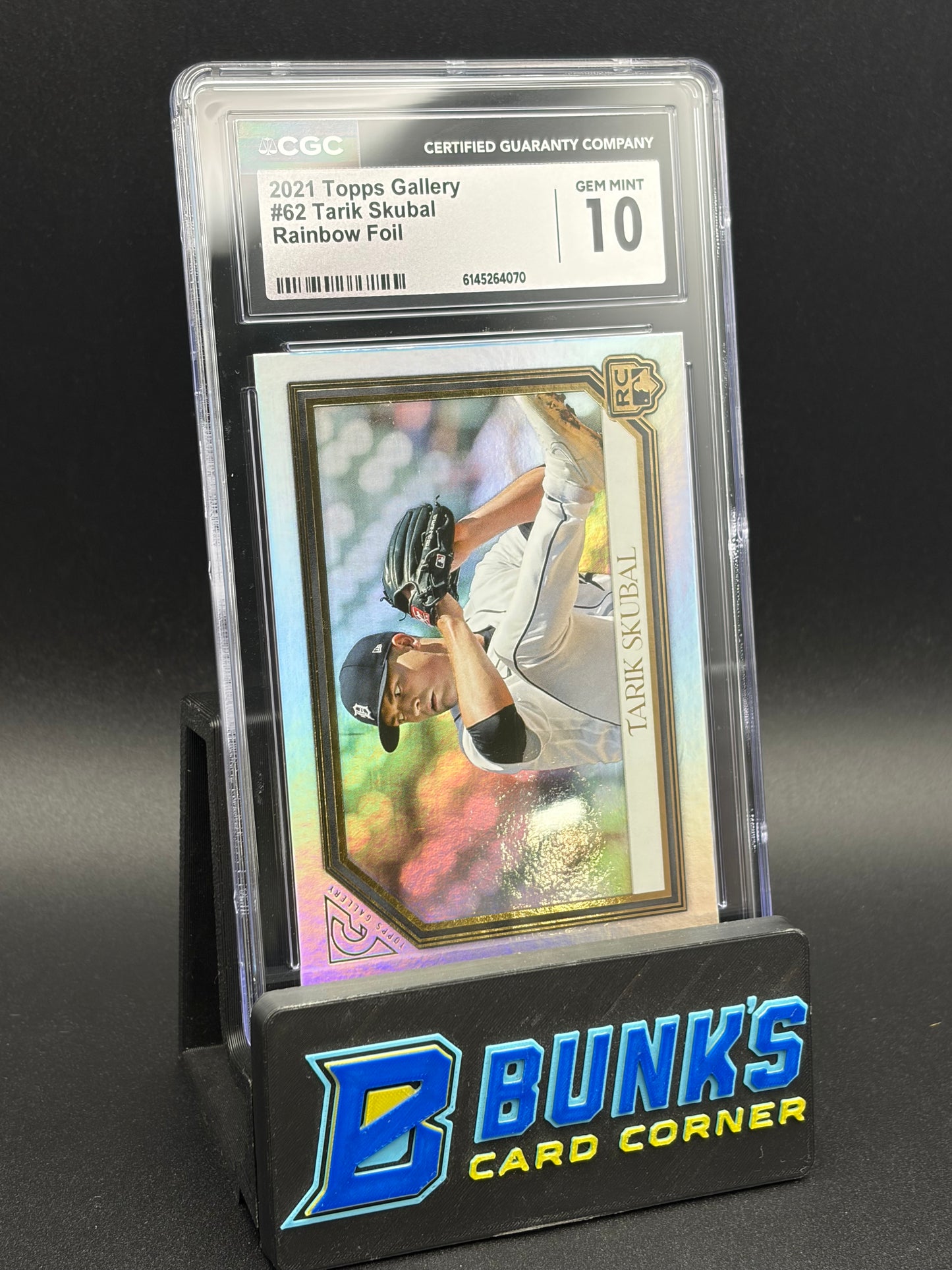 2021 Tarik Skubal Rainbow Foil CGC 10