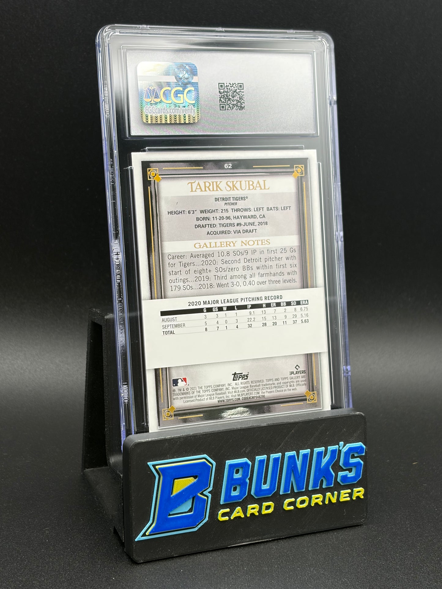 2021 Tarik Skubal Rainbow Foil CGC 10