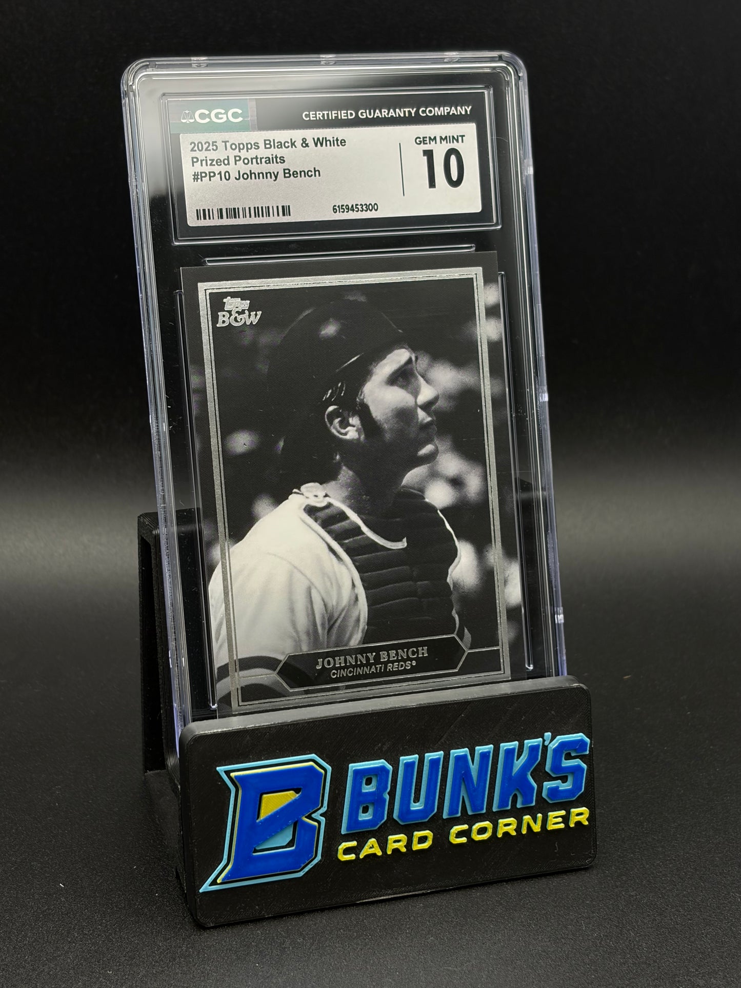 2025 Johnny Bench Prized Portraits CGC 10