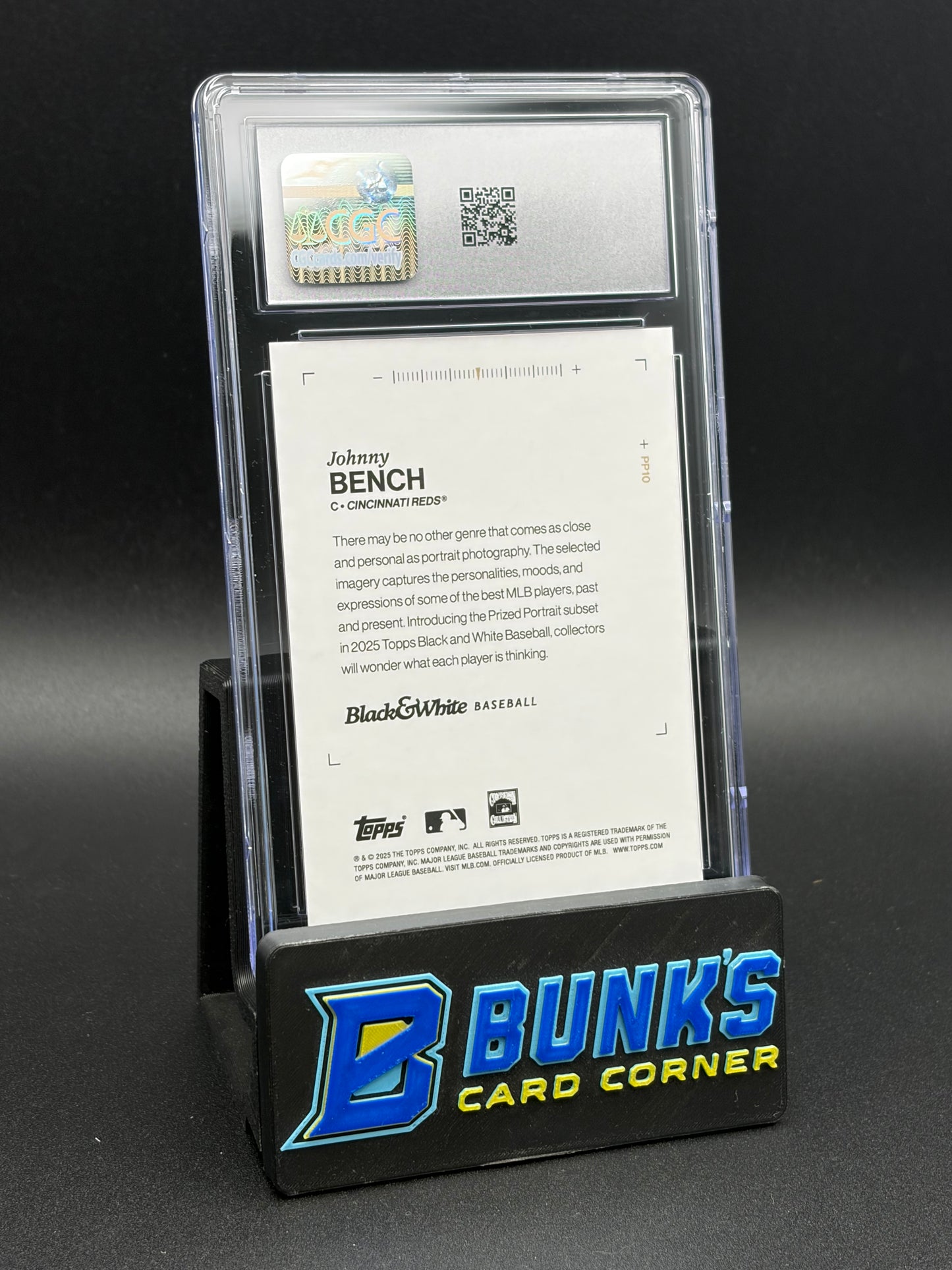 2025 Johnny Bench Prized Portraits CGC 10