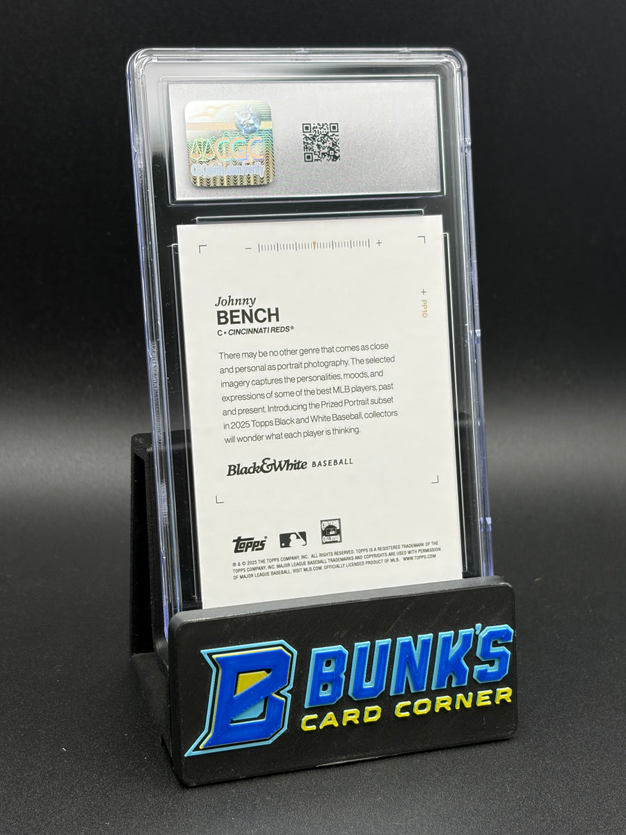 2025 Johnny Bench Prized Portraits CGC 10