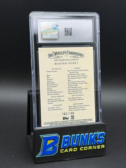2022 Buster Posey Magenta Refractor CGC 10 162/199