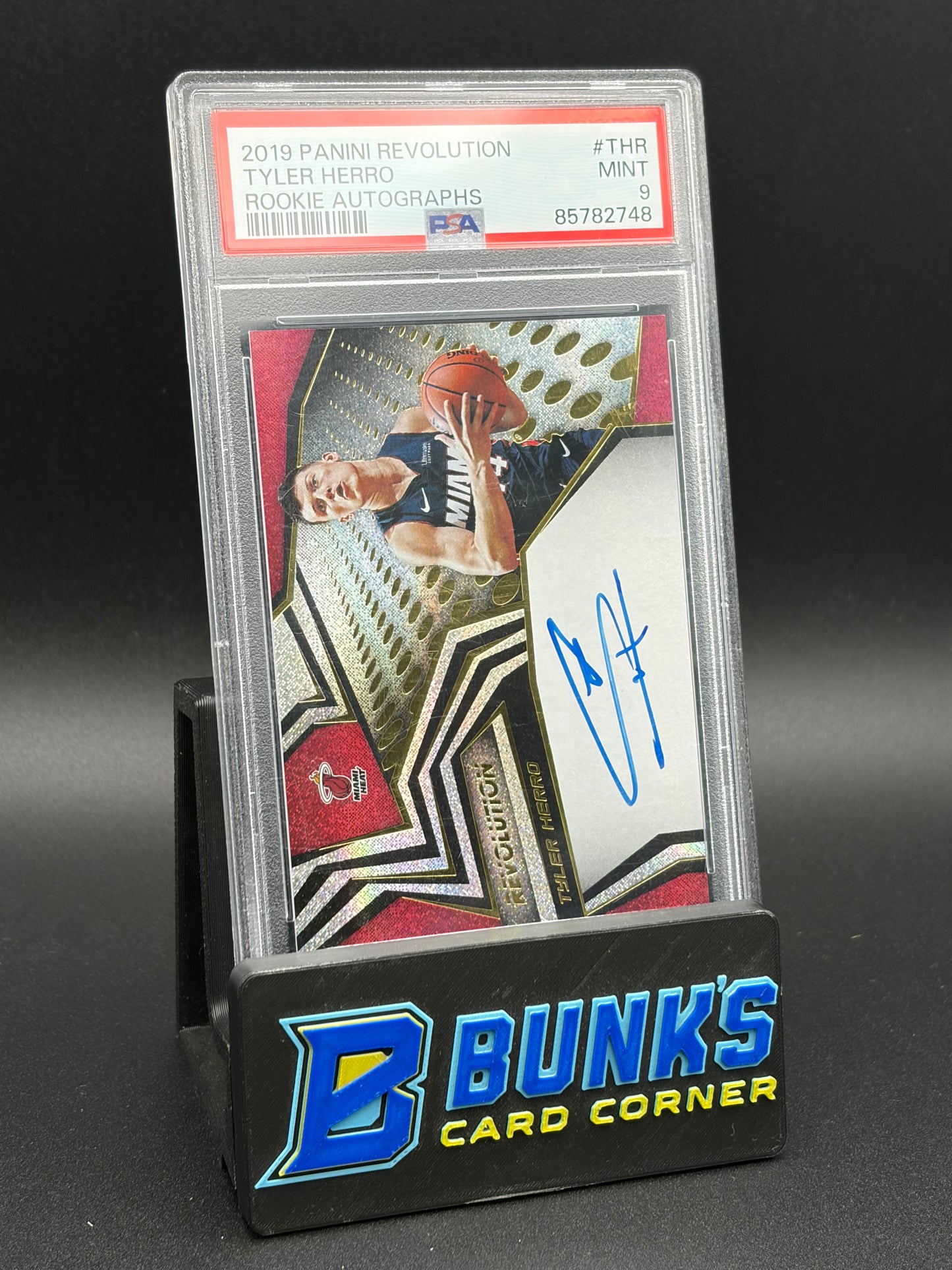 2019 Tyler Herro Rookie Autos Revolution PSA 9