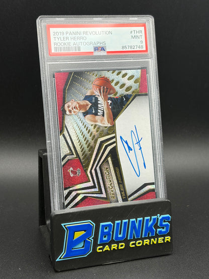 2019 Tyler Herro Rookie Autos Revolution PSA 9
