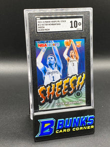 2023-24 Victor Wembanyama Sheesh Silver Prizm RC SGC 10 (Box A18)