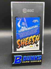 2023-24 Victor Wembanyama Sheesh Silver Prizm RC SGC 10 (Box A18)