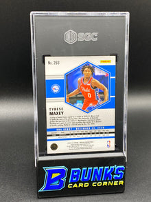2020-21 Tyrese Maxey NBA Debut Silver Prizm RC SGC 10 (Box A18)