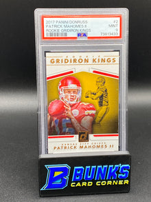 2017 Patrick Mahomes II Rookie Gridiron Kings RC PSA 9