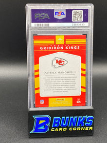 2017 Patrick Mahomes II Rookie Gridiron Kings RC PSA 9