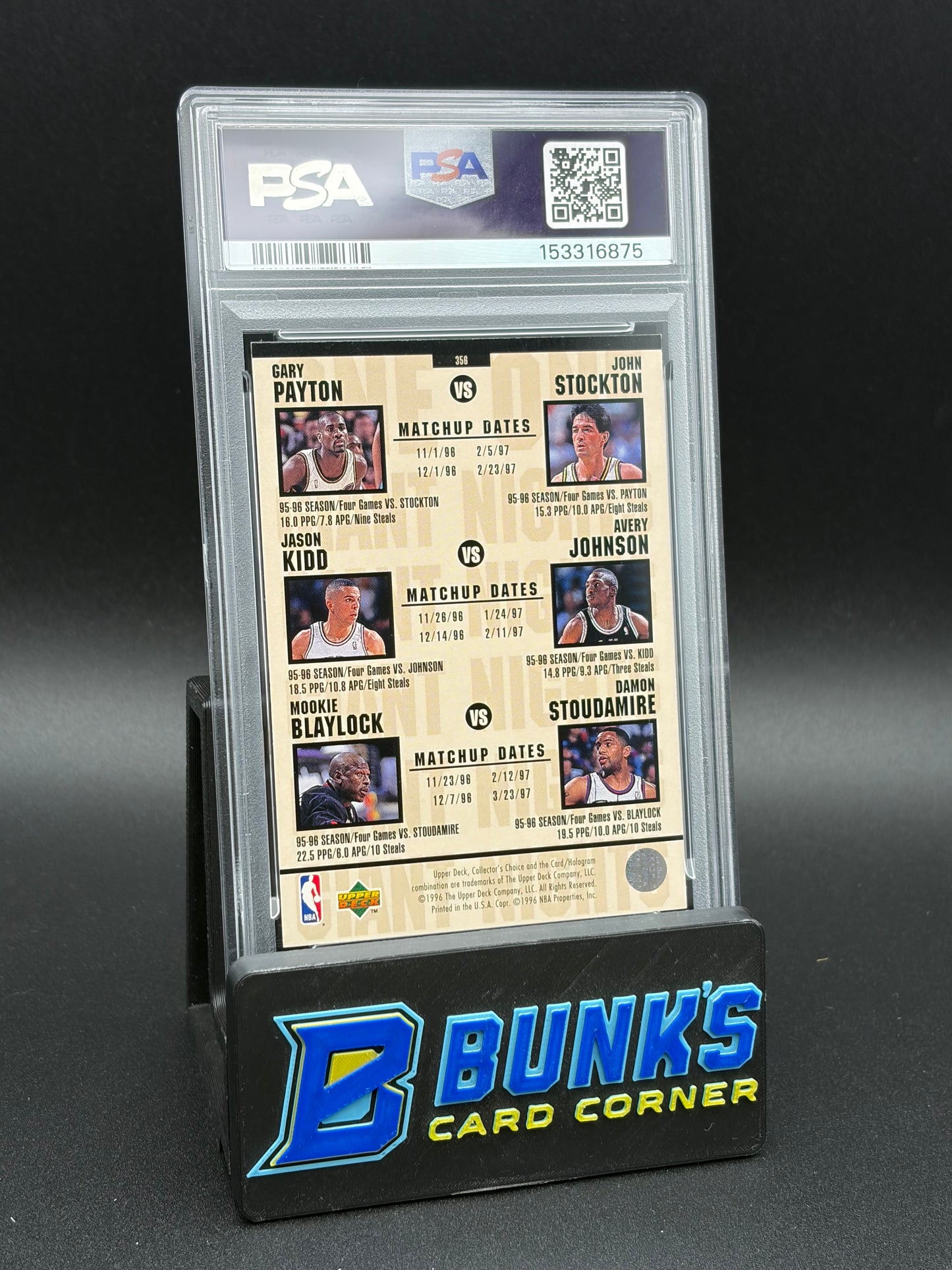 1996 Anfernee Hardaway & Michael Jordan One on One Collectors Choice