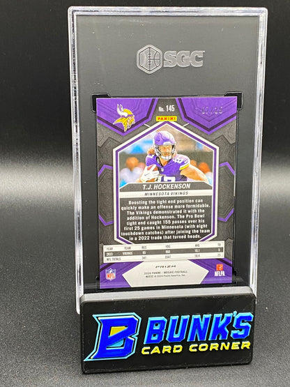 2024 TJ Hockenson White Prizm 7/25 SGC 9.5 (Box A18)