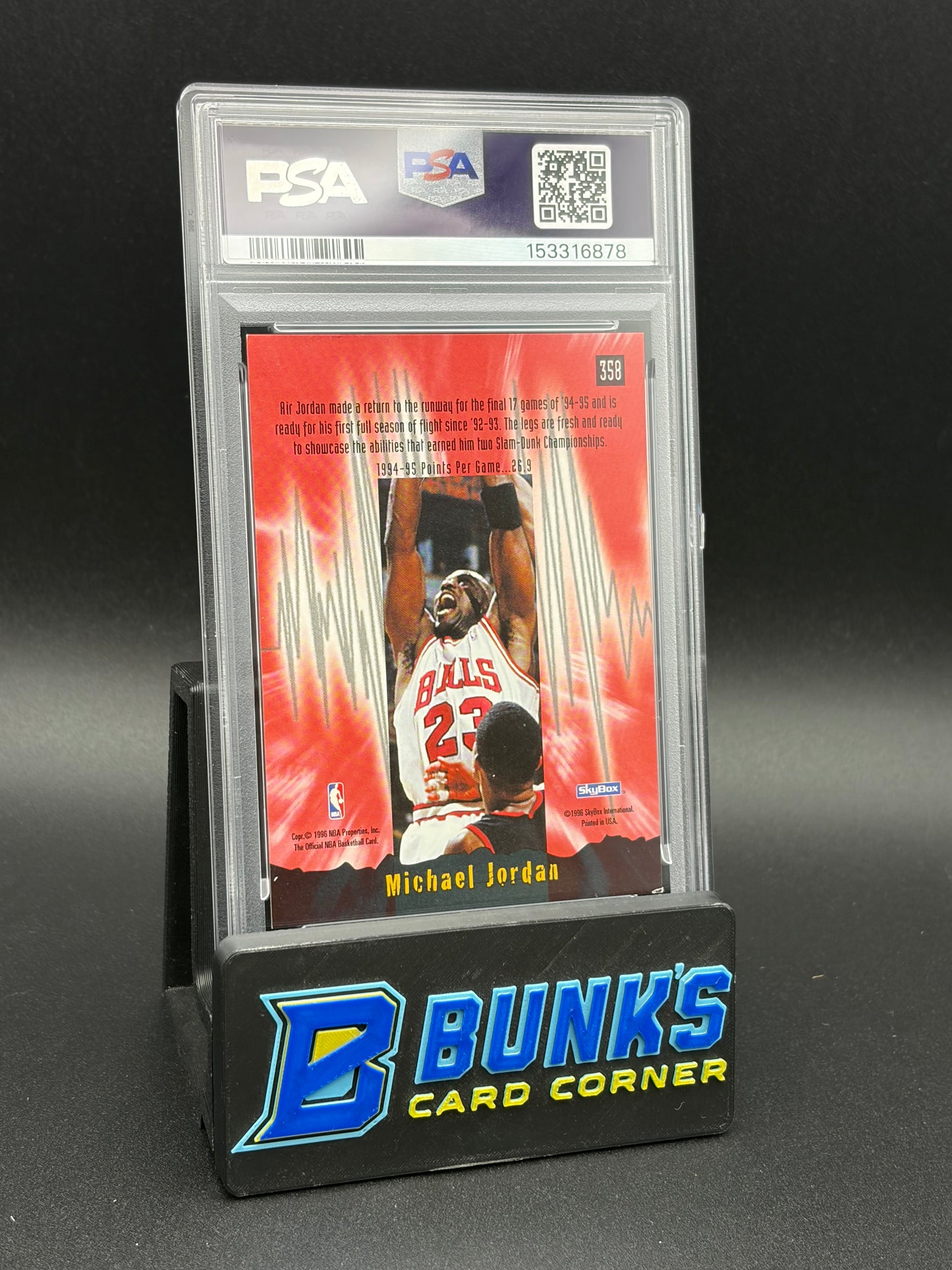 1995 Michael Jordan Hoops PSA 6