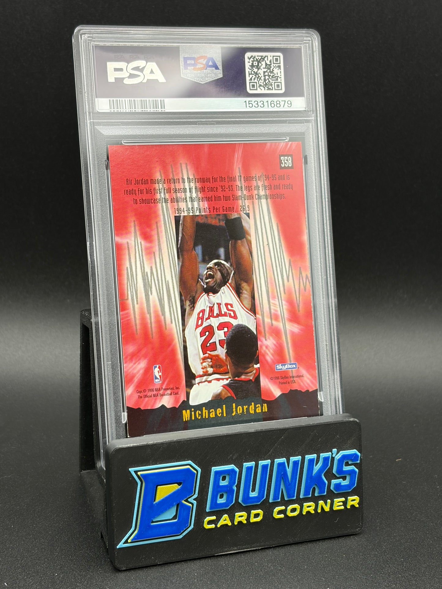 1995 Michael Jordan Hoops PSA 7
