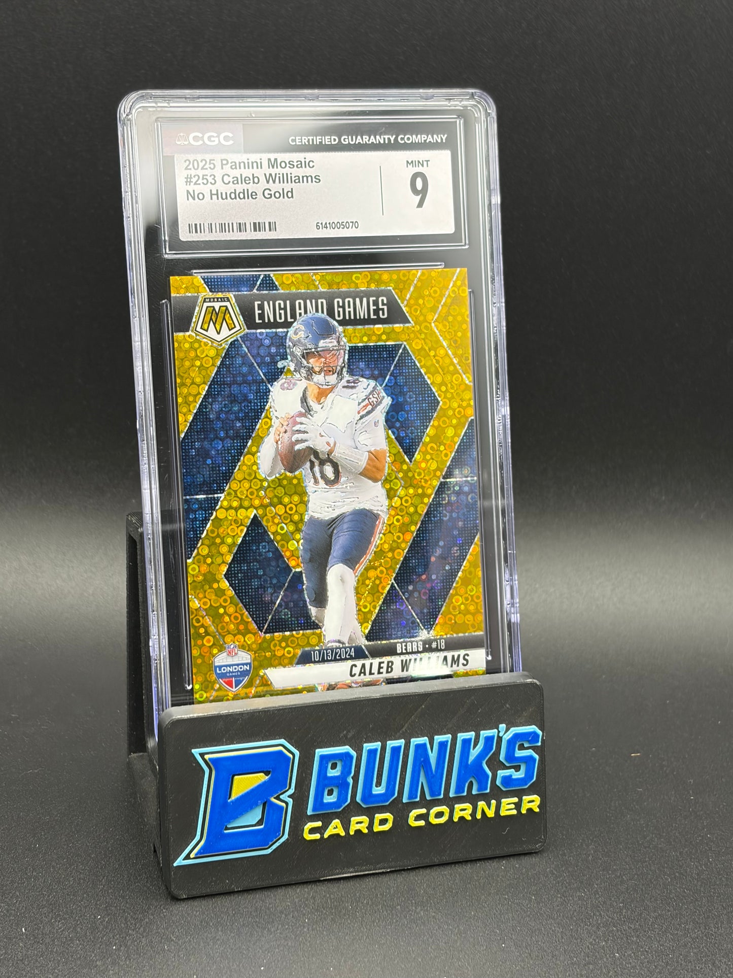2025 Caleb William No Huddle Gold Mosaic CGC 9 4/10