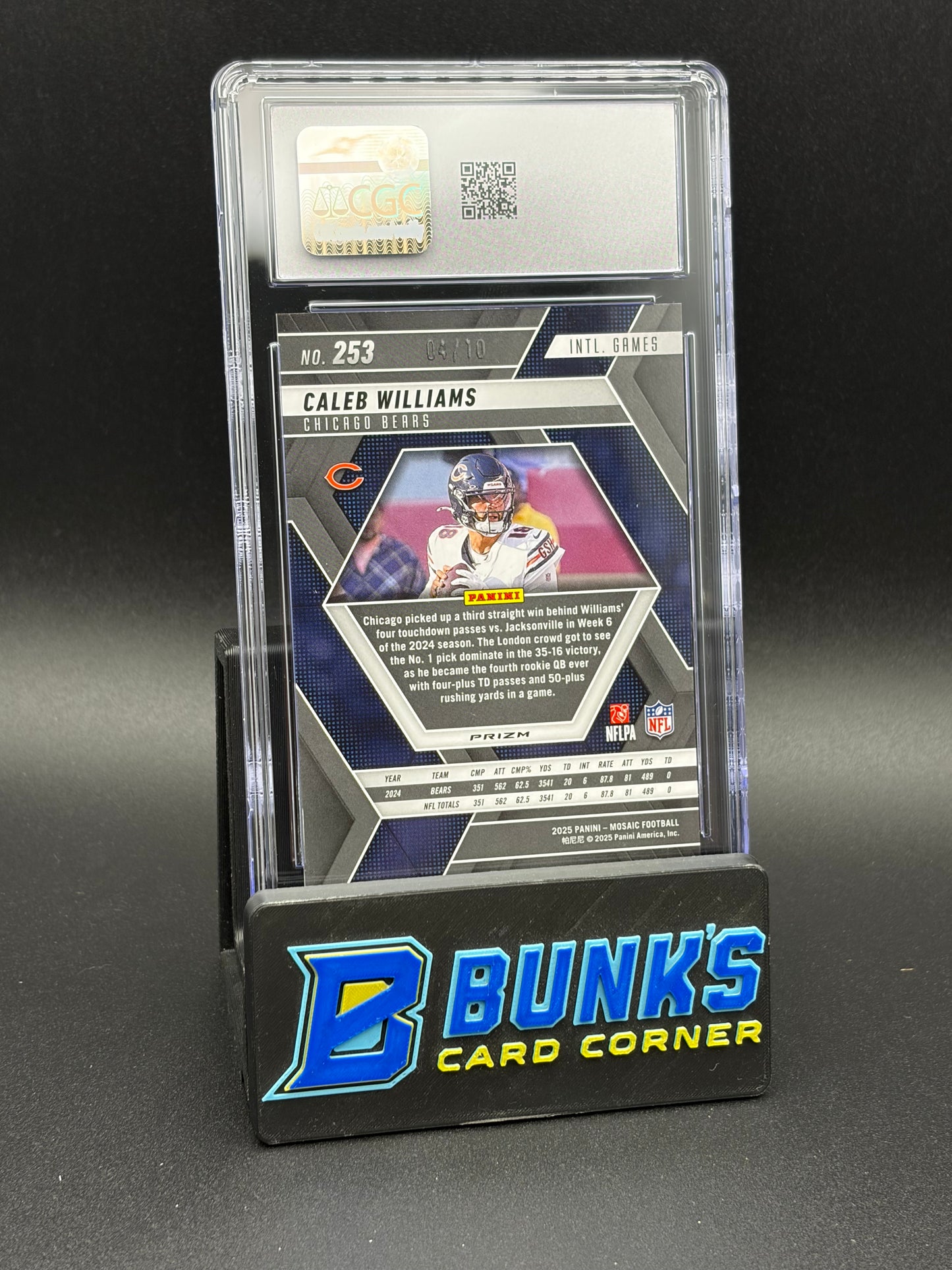 2025 Caleb William No Huddle Gold Mosaic CGC 9 4/10