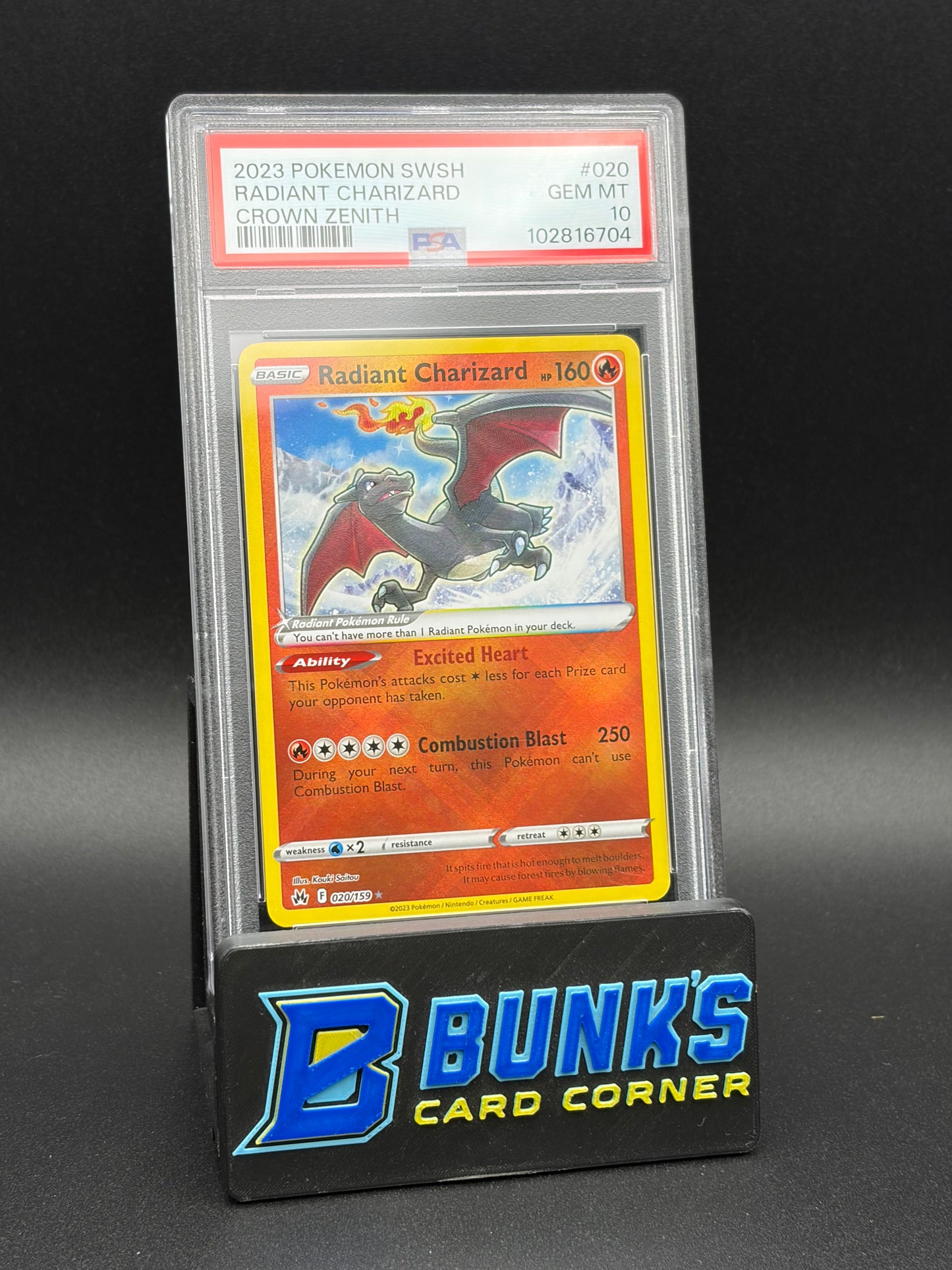 Radiant Charizard Crown Zenith PSA 10