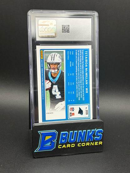 2025 Tetairoa McMillan Purple Shock Donruss Optic CGC 10 RC