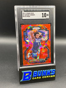 2021-22 Anthony Edwards Red Ice Prizm SGC 10