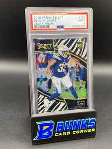 2018 Derwin James Zebra Prizm RC PSA 9