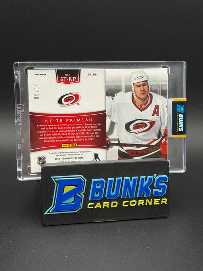 2013-14 Keith Primeau Panini Select Stars Patch Auto 6/10