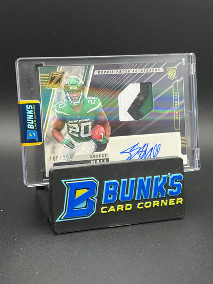 2022 Breece Hall Zenith Auto Patch 186/299 RC