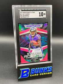 2023 Zay Flowers Stellar Rookies Pink Prizm SGC 10