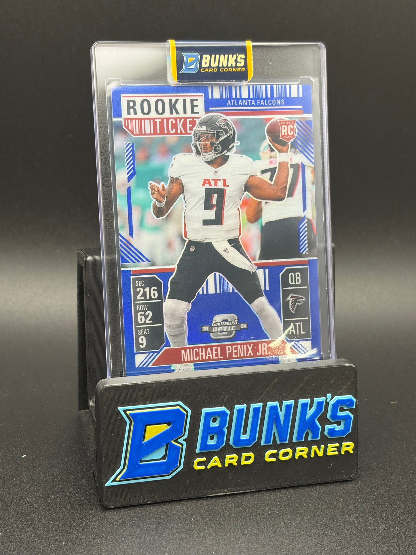 2024 Michael Penix Jr Contenders Optic Rookie Ticket RC