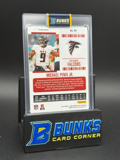 2024 Michael Penix Jr Contenders Optic Rookie Ticket RC