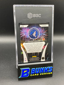 2021-22 Anthony Edwards Fireworks Silver Prizm SGC 8.5