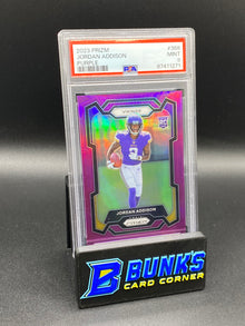 2023 Jordan Addison Purple RC Color Match PSA 9