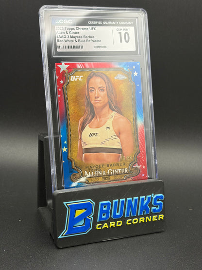 2025 Maycee Barber Red White & Blue Refractor CGC 10 13/88