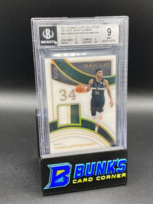 2021-22 Giannis Antetokounmpo Jersey Game Worn Bechett 9