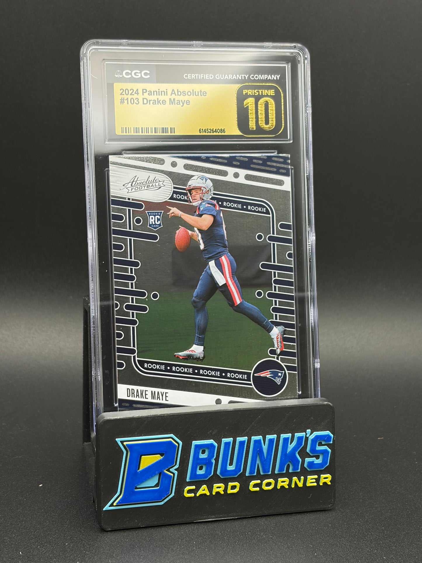2024 Drake Maye Panini Absolute CGC Pristine 10 RC