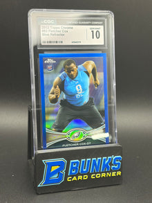 2012 Fletcher Cox Blue Refractor Topps Chrome CGC 10 RC 8/199