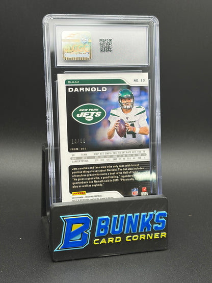 2019 Sam Darnold Electric Etch Orange Obsidian CGC 10 14/50