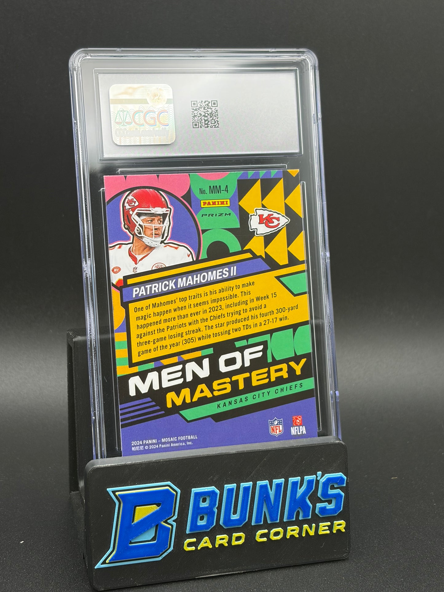 2022 Patrick Mahomes II Silver Men of Mastery Mosaic CGC 10
