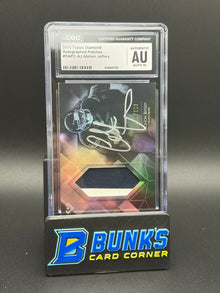 2015 Alshon Jeffery Autographed Patches CGC AU Auto 10 114/150