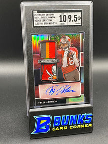 2020 Tyler Johnson Rookie Jersey Ink Electric Etch Red 2/10 SGC 10/9.5