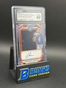 2023 Quinshhon Judkins Prospect Jumbo Relic Auto CGC AU Auto 10