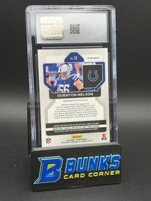 2021 Quenton Nelson Black & Red Checker Prizm CGC 10