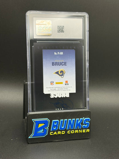 2022 Isaac Bruce Pinnacle Inscriptions Contenders CGC 9.5 Auto 10