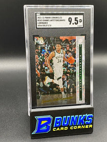 2021-22 Giannis Antetokounmpo Luminance Aisa Gold 5/18 SGC 9.5