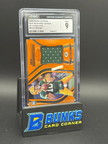 2020 Jordan Love Mirror Orange New Generation Jersey CGC 9 195/299