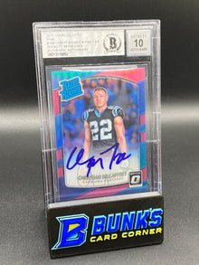 2017 Christian McCaffrey RR Pink Beckett Auto. 10