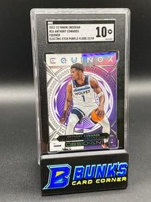 2022-23 Anthony Edwards Equinox Electric Etch Purple Flood SGC 10