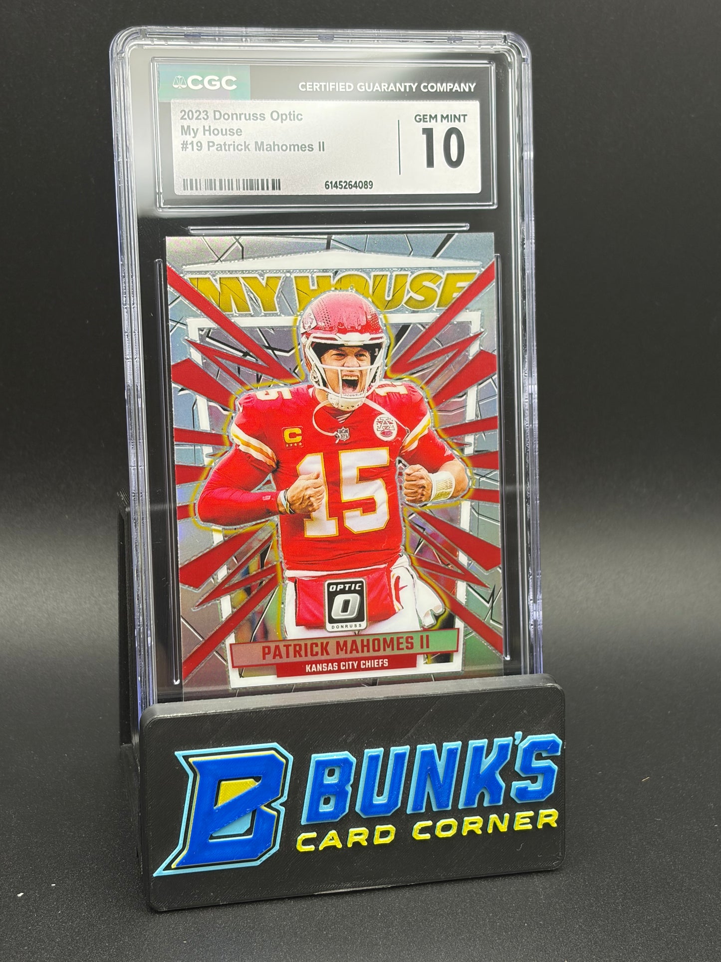 2023 Patrick Mahomes II My House Optic CGC 10