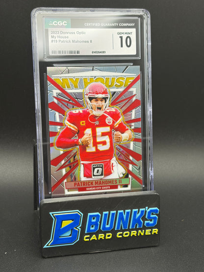2023 Patrick Mahomes II My House Optic CGC 10